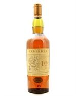 Talisker 10 år 100 cl-flaske med illustreret Skye-kort på etiketten