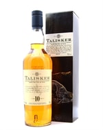 Talisker 10 år Old Version-flaske med ældre etikette fra før 2005