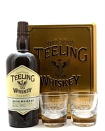 Teeling Gavesæt Small Batch Rum Cask Blended Irish Whiskey med 2 glas i guldæske