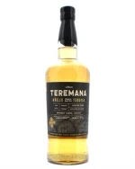 Flaske Teremana Small Batch Añejo Tequila med mørk etiket og gylden farve