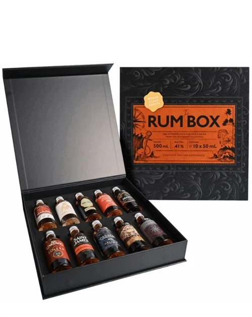 The Rum Box World Class Spirits Edition Miniature Gavesæt flasker