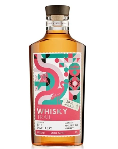 Flaske af The Whisky Trail Thy Whisky 2020 Vintage Dansk Rye Whisky 70 cl