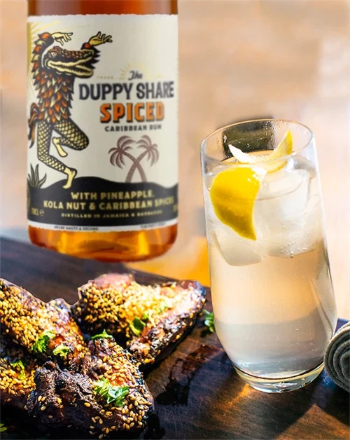 Hotwings med marinade af Duppy Share Spiced Rum