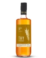 Flaske af Thy Whisky Danish Oak Dansk Single Malt Whisky på dansk egetræsfad