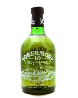 Tobermory 10 år Old Version Isle of Mull Single Malt Scotch Whisky flaske fra Tobermory