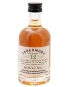 Tobermory Miniature 12 år Isle of Mull Single Malt Scotch Whisky flaske fra Tobermory