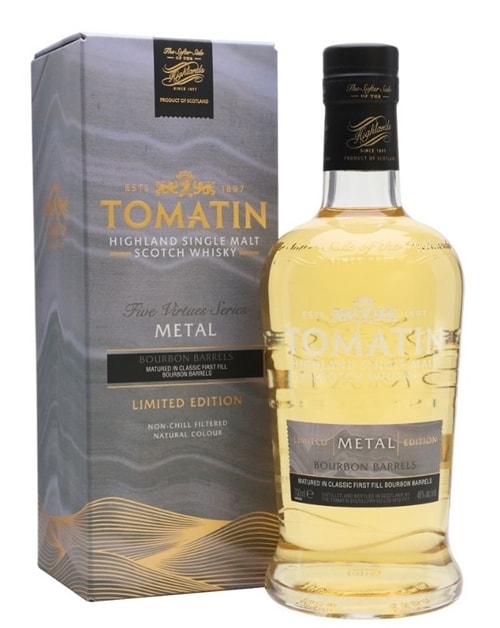 Tomatin Metal Limited Edition Highland Single Malt Scotch Whisky flaske fra Tomatin