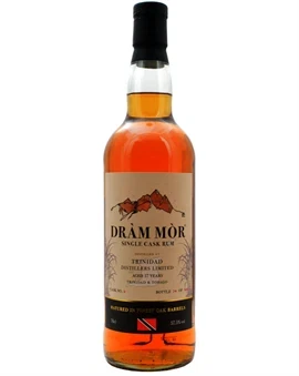 Distillers Limited 17 år Dram Mor Trinidad Tobago Single Cask Rum flaske