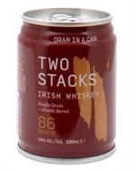 Two Stacks Dram in a Can Double Barrel Single Grain irish whiskey dåse