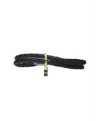 Underberg flettet læderarmbånd med Bottle Hanger charm, small