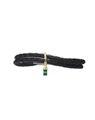 Underberg flettet læderarmbånd med Bottle Hanger charm, large