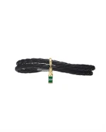 Underberg flettet læderarmbånd med Bottle Hanger charm, large