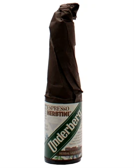 Enkelt miniatureflaske Underberg Espresso Herbtini