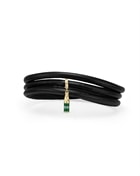 Underberg slankt læderarmbånd med Bottle Hanger charm, small