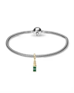 Underberg sølvarmbånd med Bottle Hanger charm, 18 cm