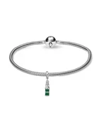 Underberg sølvarmbånd med Bottle Hanger charm, 18 cm