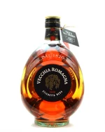 Trekantet flaske Vecchia Romagna Etichetta Nera italiensk brandy