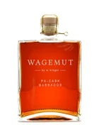 Flaske Wagemut PX-Cask Spirit Drink med rav-farvet rom