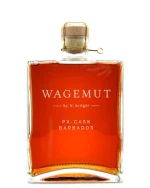 Flaske Wagemut PX-Cask Spirit Drink med rav-farvet rom