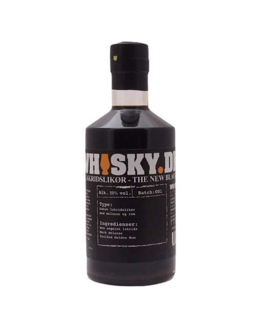 Flaske med lakridslikør, Whisky.dk Lakridslikør Trolden Distillery