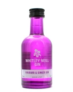 Miniatureflaske Whitley Neill Rhubarb & Ginger Gin fra England
