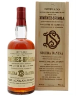 Flaske Ximenez-Spinola Solera Danesa brandy med mørk gylden væske