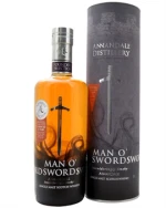 Annandale Double Oaked Man O' Sword Cask 1437 flaske, tørvet Lowland Single Malt Scotch Whisky