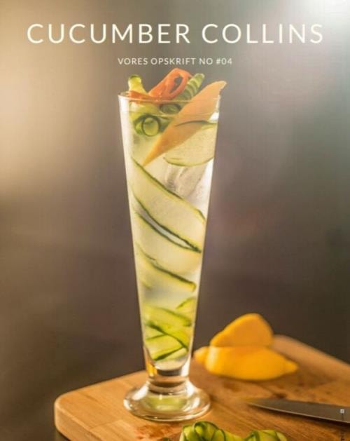 Cucumber Collins cocktail med Fary Lochan Classic Gin