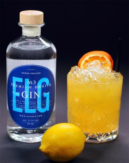 Danish Sunrise – cocktail med dansk ELG Gin no. 3