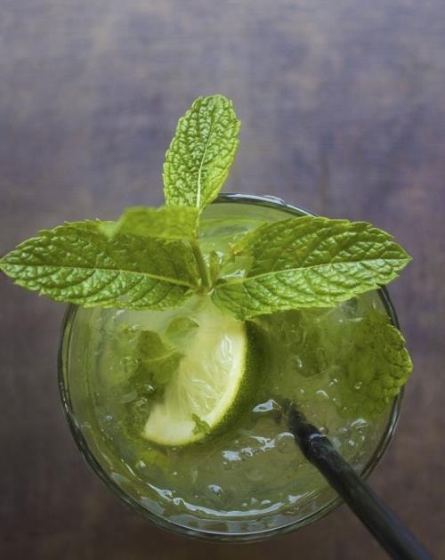 Sake Champagne Mojito - forfriskende velkomstdrink opskrift