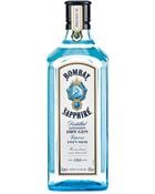 Flaske Bombay Sapphire Gin i blå flaske