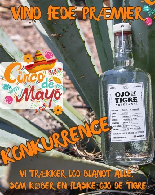 Cinco de Mayo-konkurrence med Ojo de Tigre Mezcal