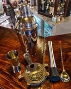 Cocktailudstyr til hjemmebaren Jigger Strainer Morter Barske Shaker