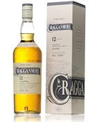 Cragganmore 12 år Speyside single malt flaske i lys gylden farve