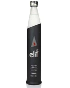 Elit Night Edition flaske i mat sort glas med graverede cirkler