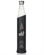 Elit Night Edition flaske i mat sort glas med graverede cirkler