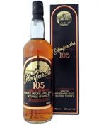 Glenfarclas 105 Old Version høj flaske fra 1980erne med hvid banderole