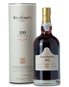 Flaske Graham's 20 år Tawny Portvin med rav-gylden farve