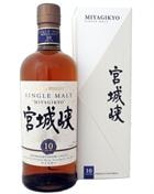 Nikka Miyagikyo 10 år (Sendai)-flaske