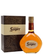 Nikka Super Rare Old-flaske med mørkerød og guld etiket