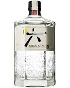 Sekskantet flaske Roku Gin fra Suntory, Japan