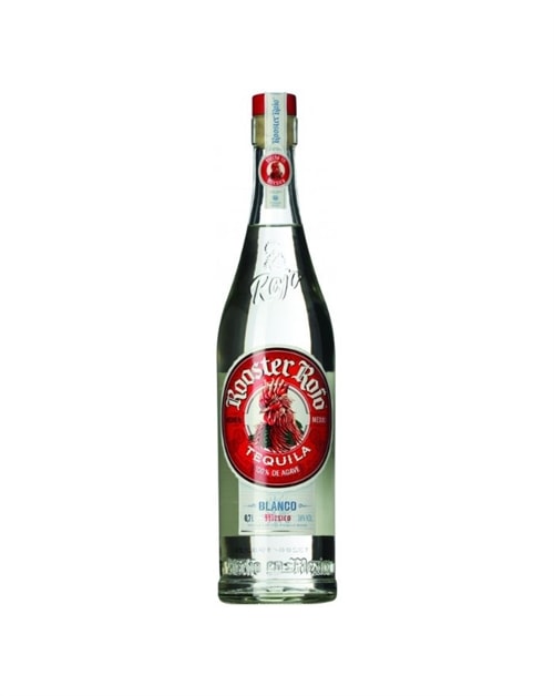 Flaske Rooster Rojo Blanco Tequila med krystalklar væske