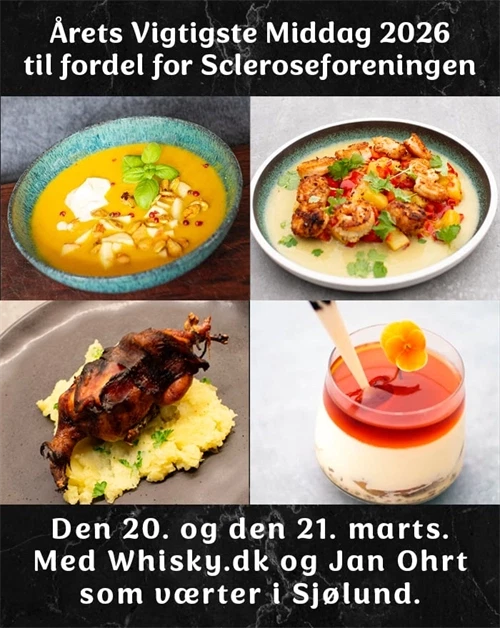 Støt Scleroseforeningen – eksklusiv 4-retters velgørenhedsmiddag