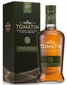 Tomatin 12 år Single Highland Malt Whisky flaske fra Tomatin