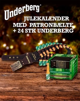 Underberg Miniature julekalender + læderbælte Bitter 24x2 cl 44%