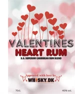 Valentines Heart Rum Edition No. 5 XO Superior Blended Caribbean Rom flaske
