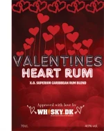 Valentines Heart Rum Edition No. 6 XO Superior Blended Caribbean Rom flaske
