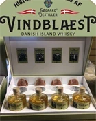 Vindblæst Whisky sæt med fire flasker fra Søgaard Destilleri Limited Edition