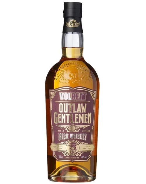 Volbeat Outlaw Gentlemen Whiskey Triple Distilled Irish whiskeyflaske